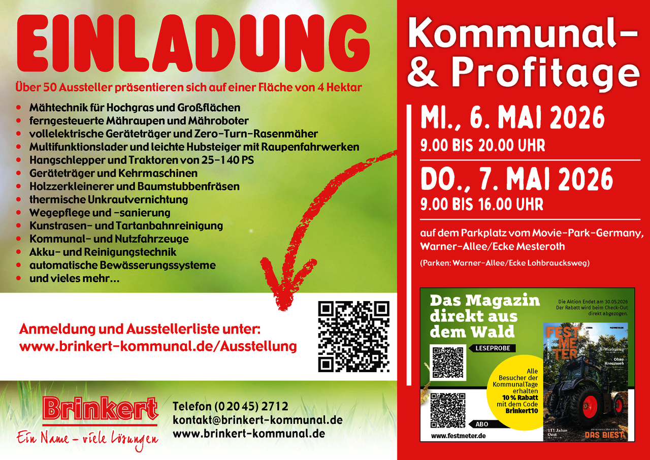 Einladung zur Ausstellung Brinkert